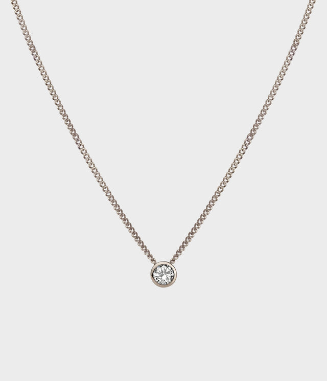 Halo 4 Solitaire Necklace by Stephen Einhorn